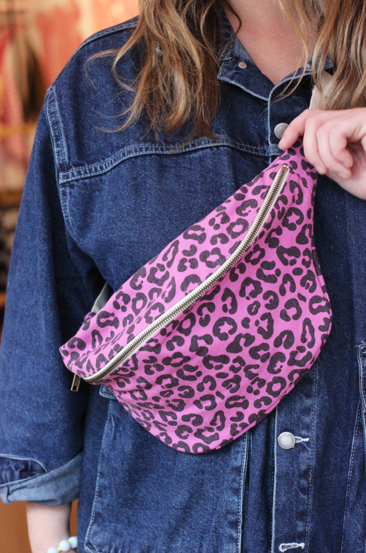 Pink Leopard Print Bum Bag Buy Rose in April Bags in Ireland April The Bear