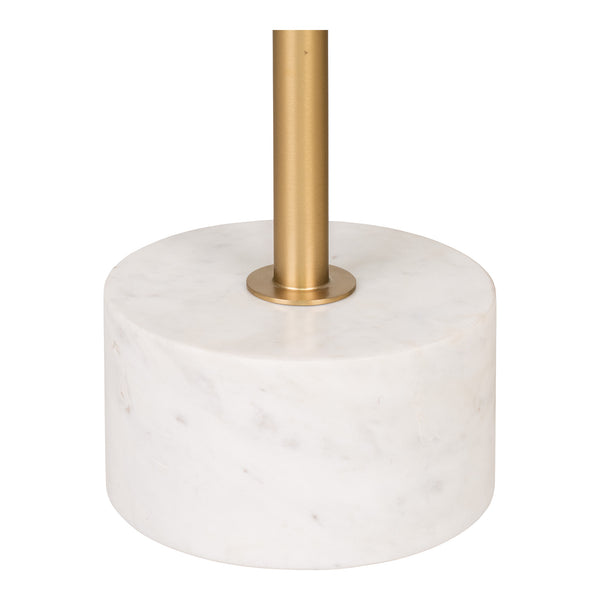 Lecco Brass and Marble Side Table