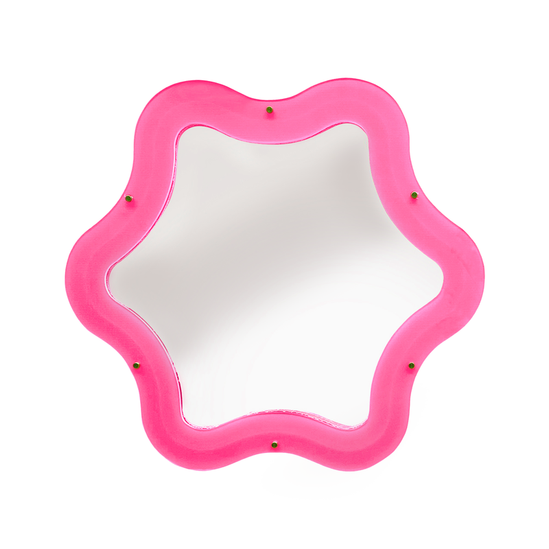 Supercurve Mirror Flower Pink