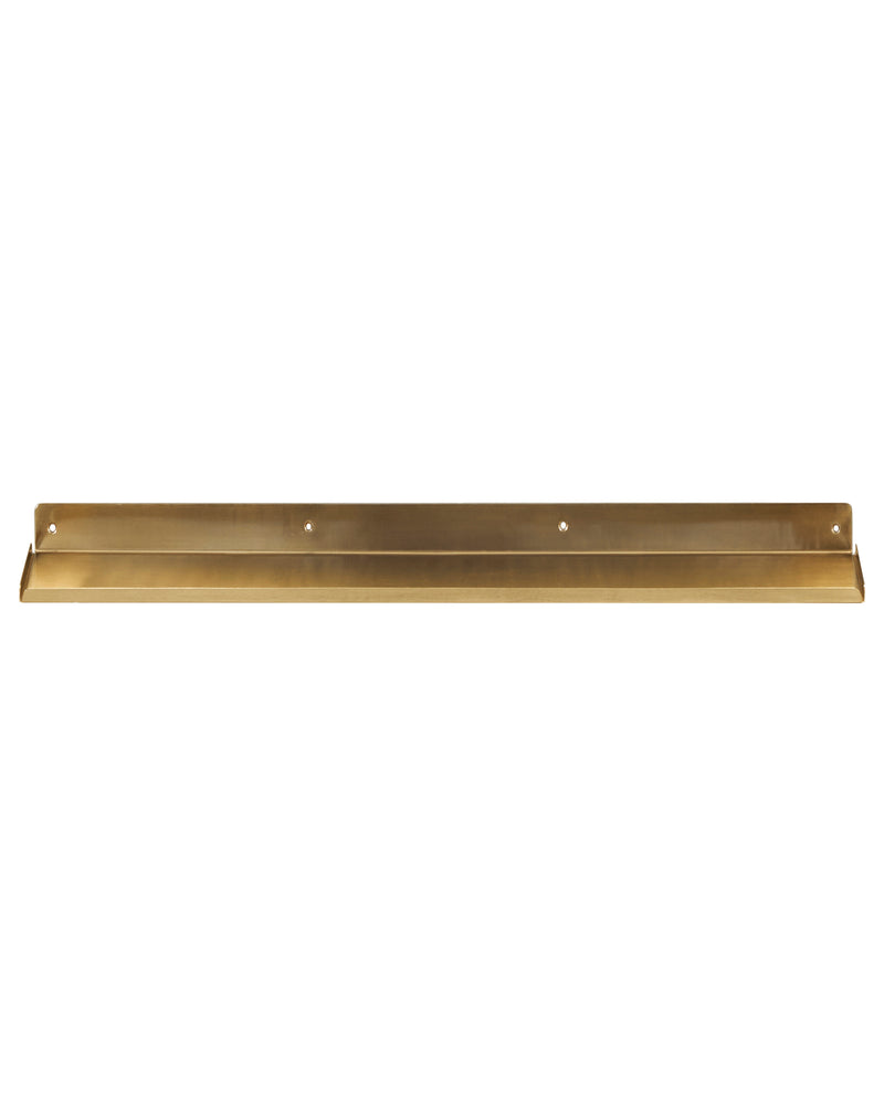 Brass Slimline Ledge Shelf