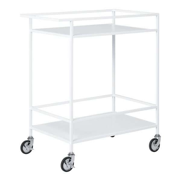 Modern White Vita Bar Trolley