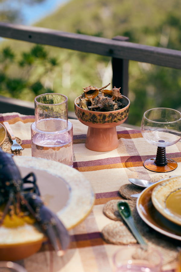 HKliving Ceramic Lush Tapas Bowl on Base