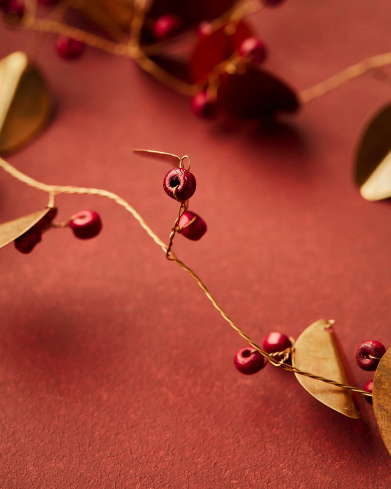 HDLeafi Brass Garland Wreath