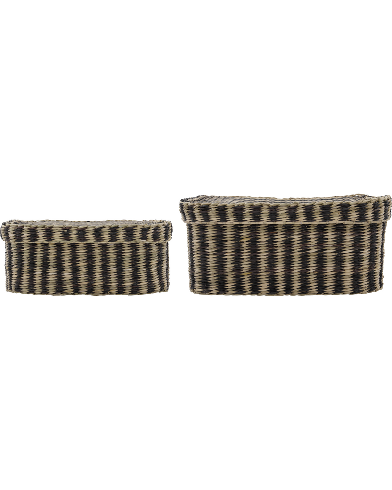 HDShoo Brown-striped Storage Basket