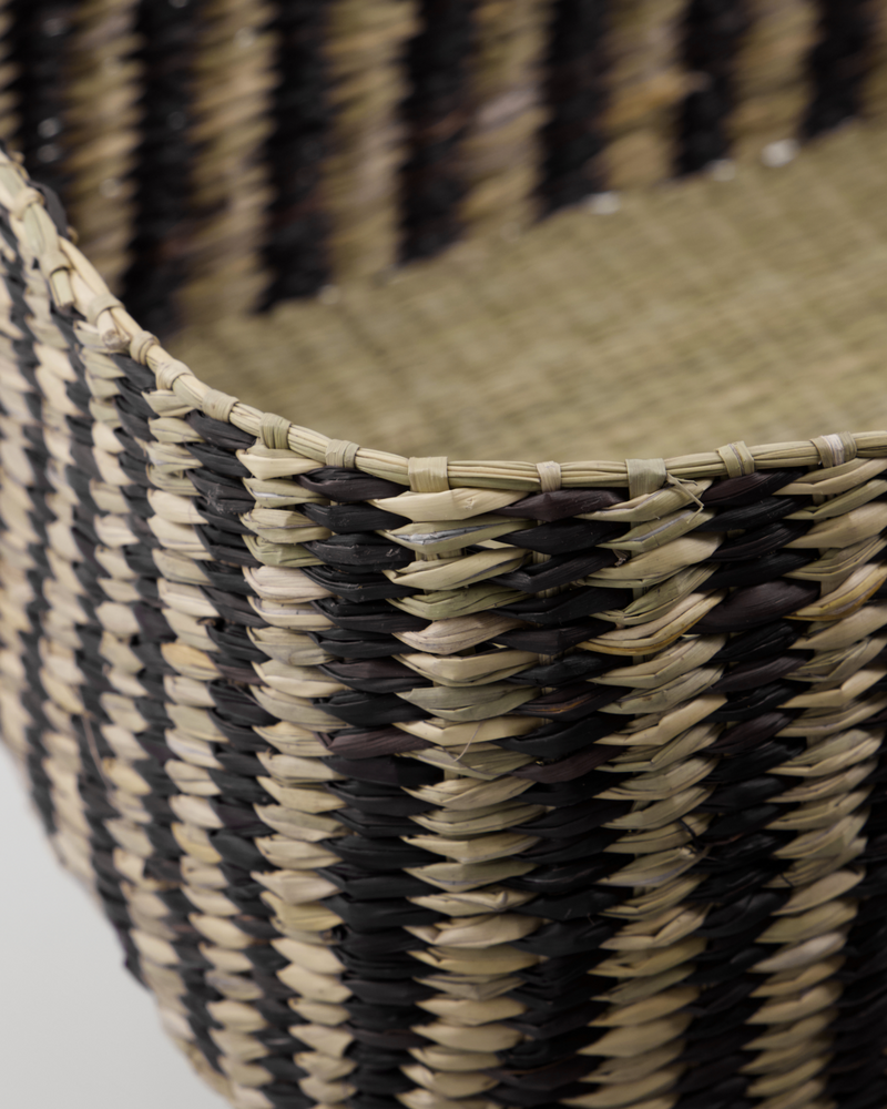 HDShoo Brown-striped Storage Basket