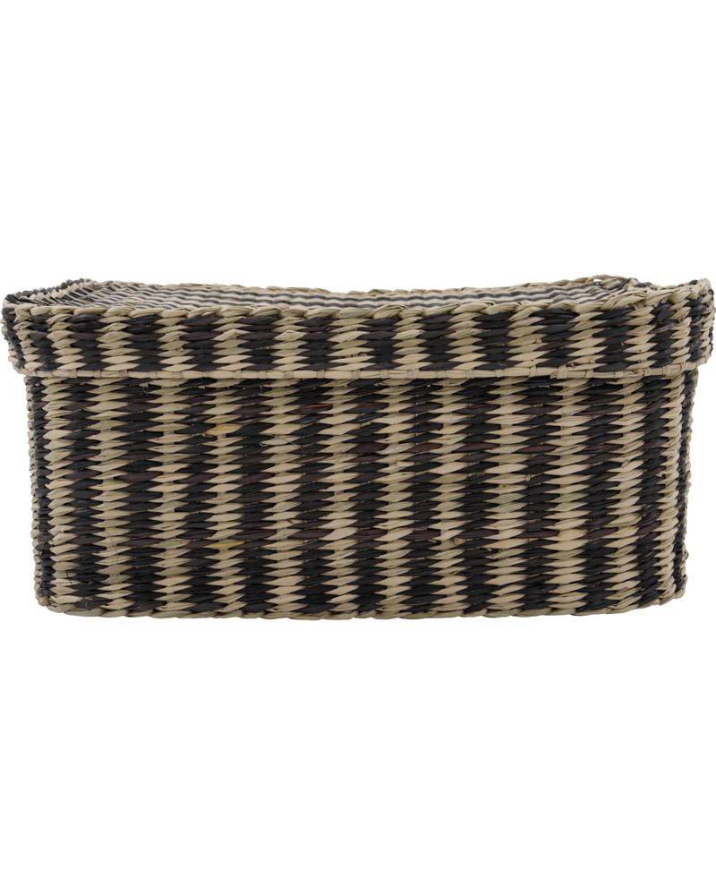 HDShoo Brown-striped Storage Basket