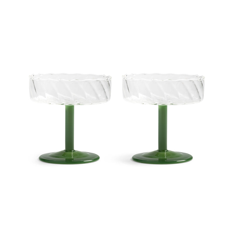 Twirl Coupe Glasses - Set of Cocktail Glasses