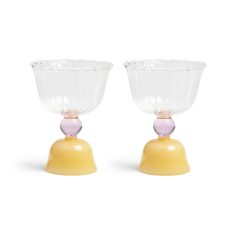 Tulip Caramel Glasses - Set of Glasses