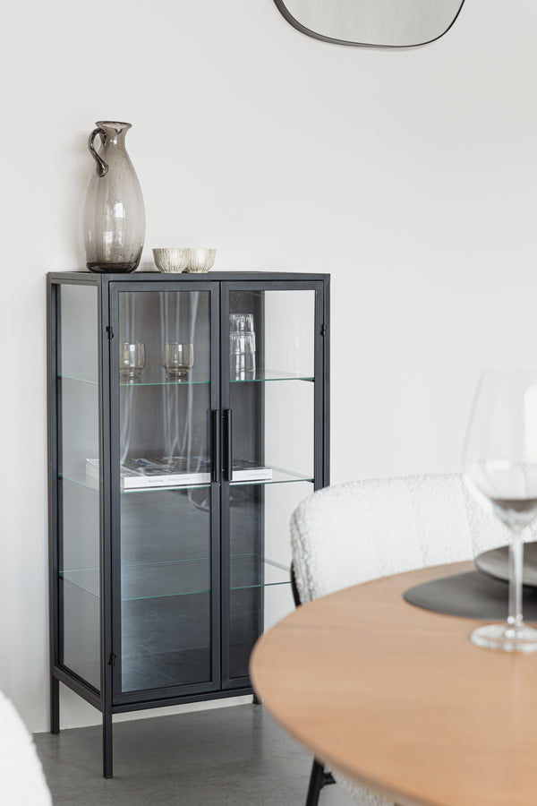 Rob Black Glass Cabinet