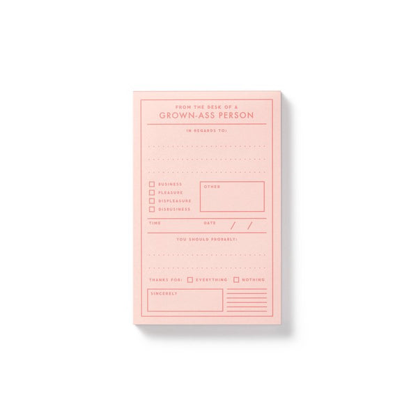 Grown-ass Person Memo Pad