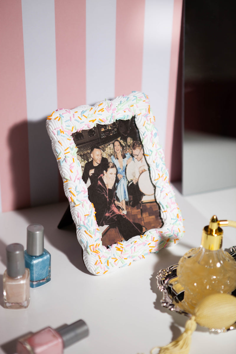 Sweetie Sprinkle White Frame