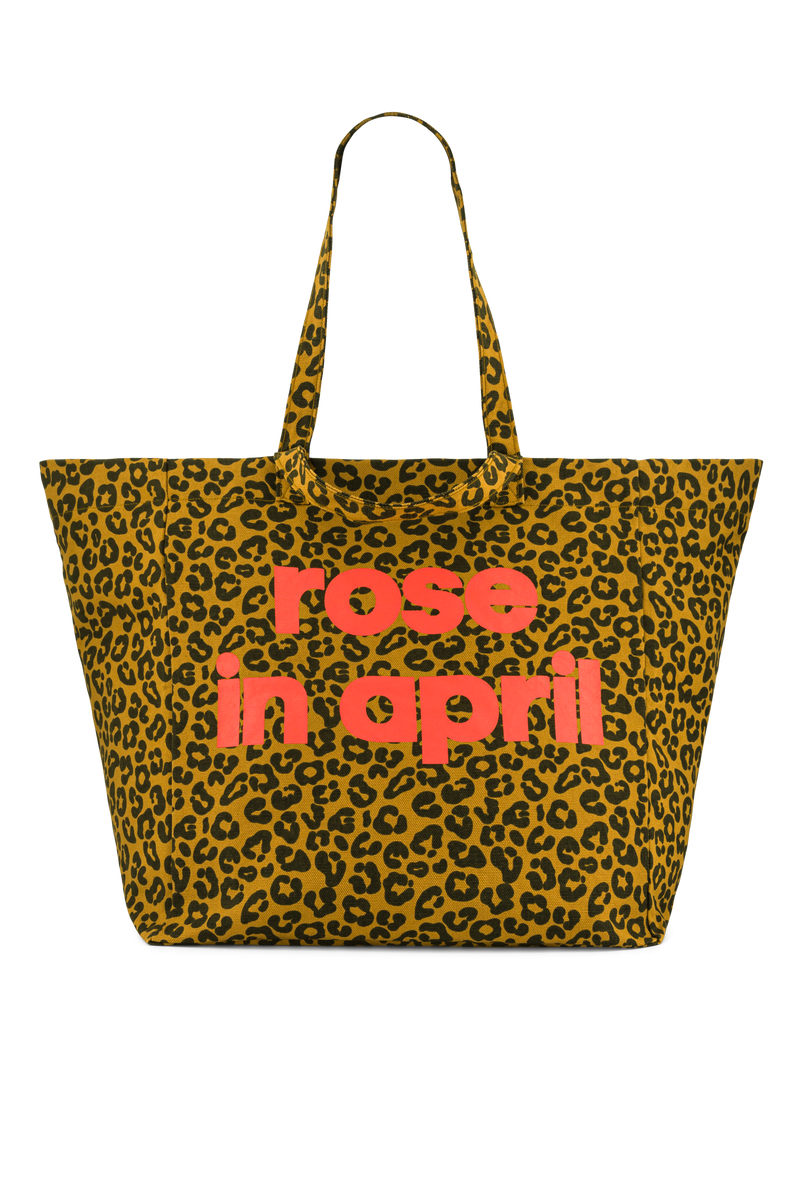 Eliza Leopard Caramel Oversized Tote Bag