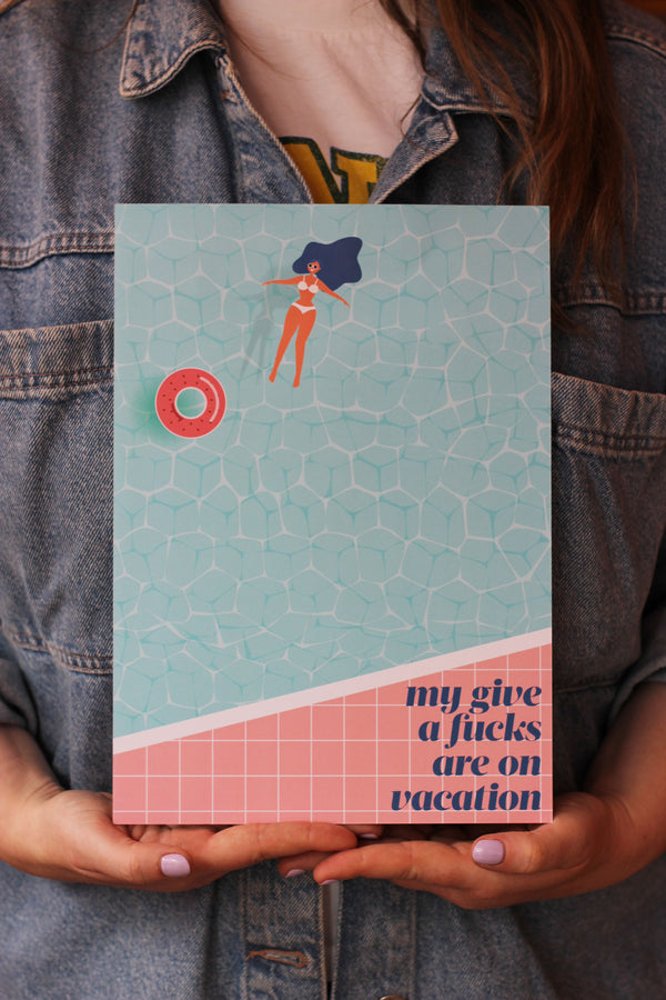 My Give a fucks are on vacation Art Print