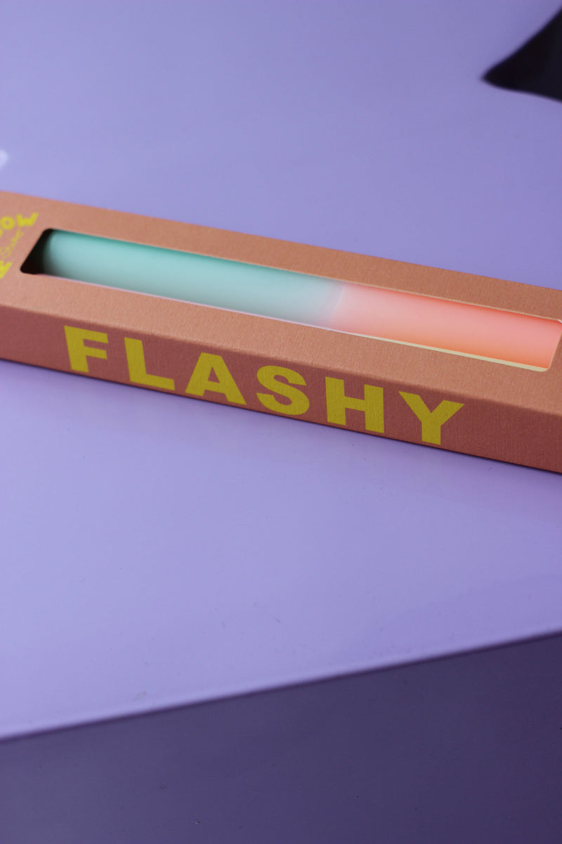 Flashy Pastel Candles - Set of 2