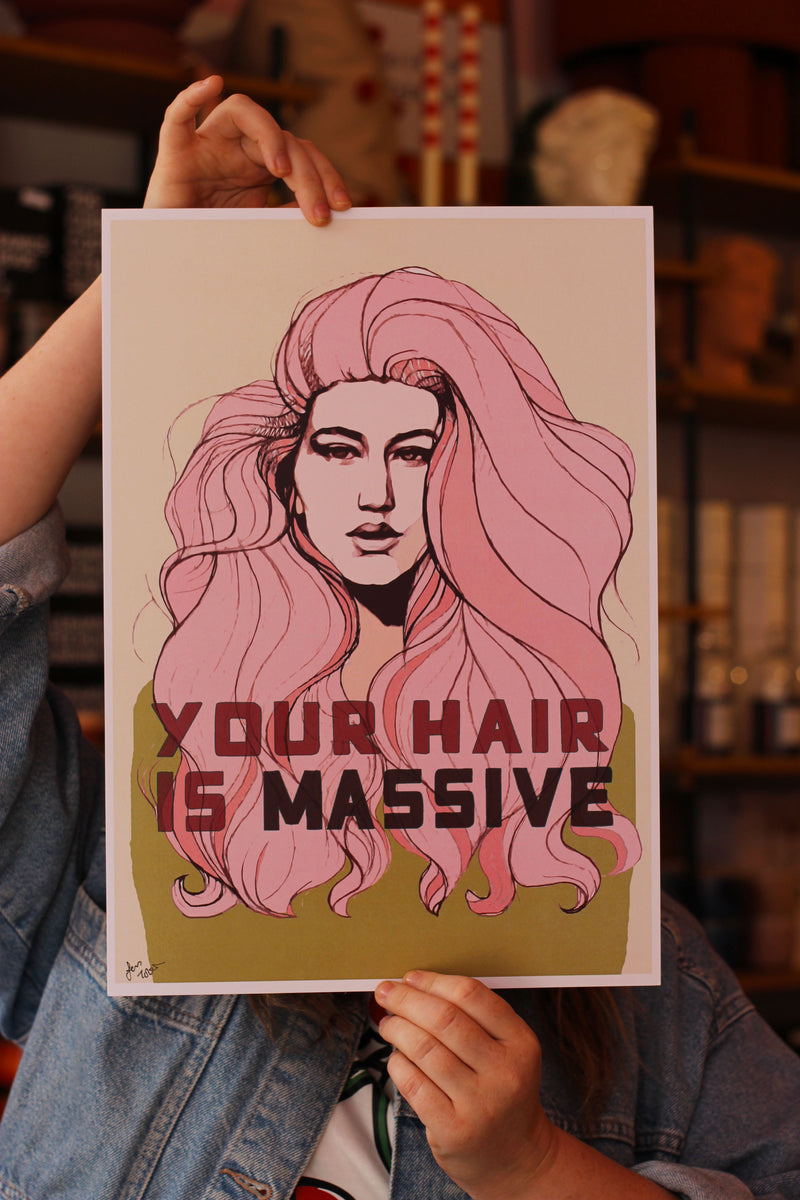 Hair is Massive 2024 Edition Art Print