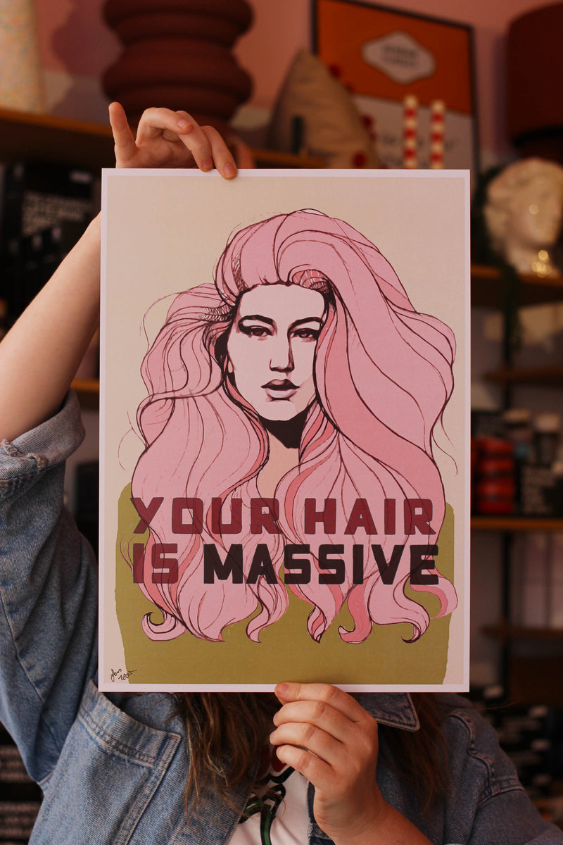 Hair is Massive 2024 Edition Art Print