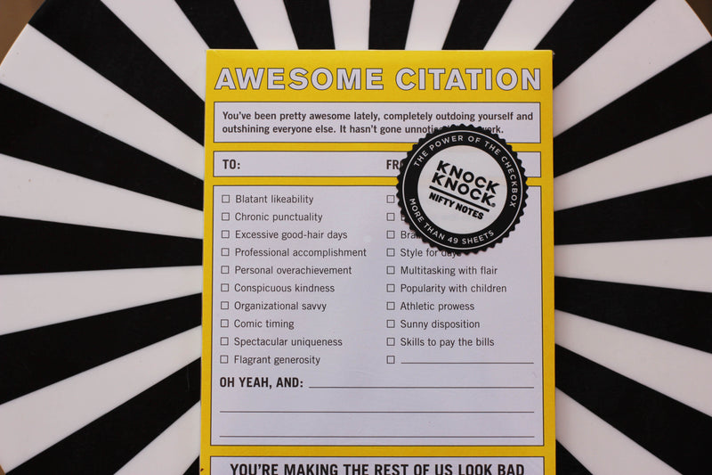 Awesome Citation Nifty Notepad