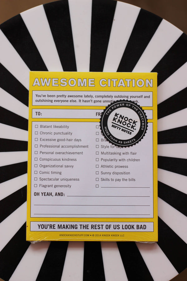 Awesome Citation Nifty Notepad