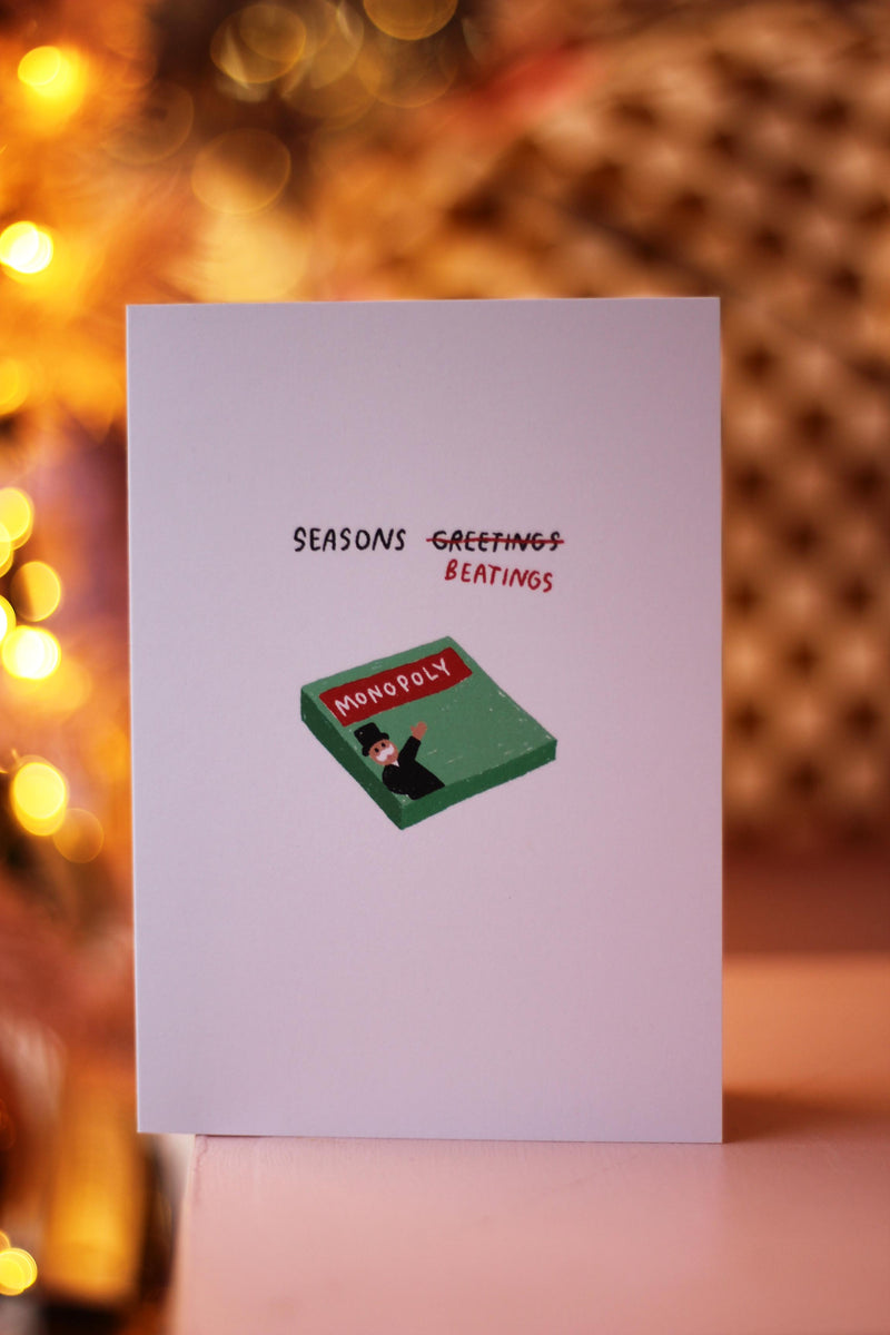 Season's Beatings Christmas Card