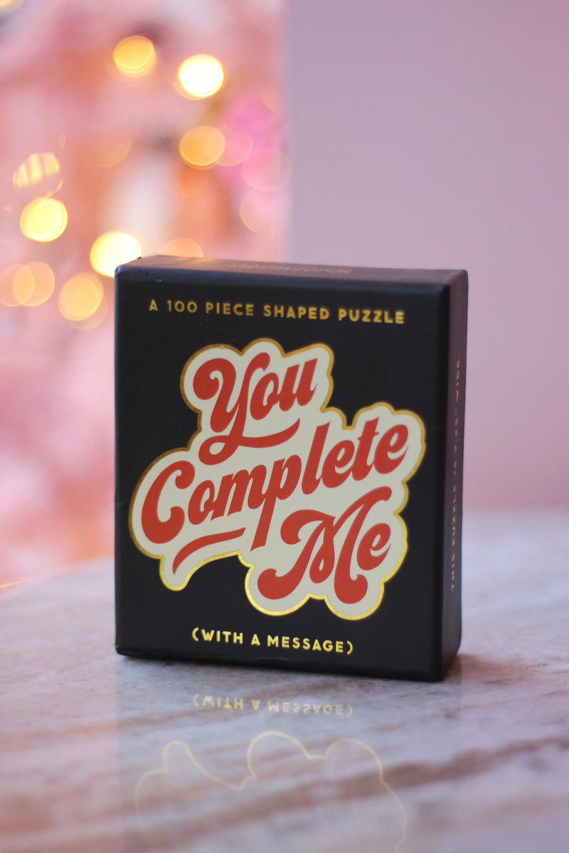 You Complete Me 100 Piece Mini Shaped Puzzle