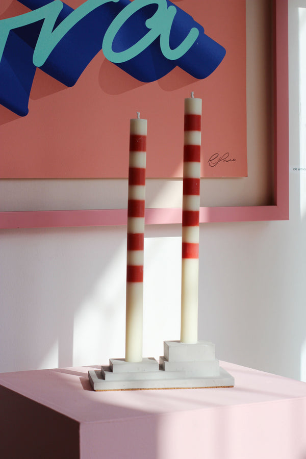 Poolbeg Chimney Candles and Candleholder Set