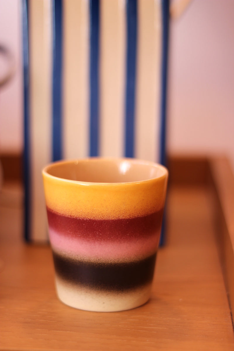 HKliving 70's Ceramic Sunset Coffee Mug