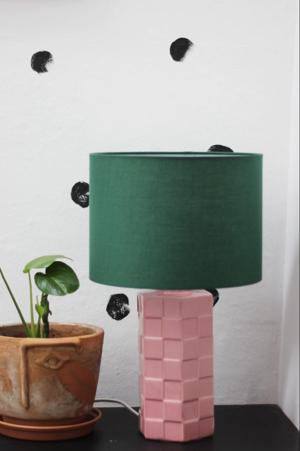 Pink and Green Table Lamp