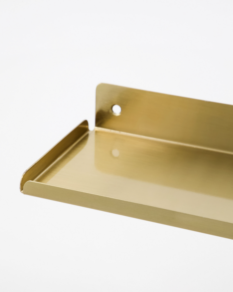 Brass Slimline Ledge Shelf