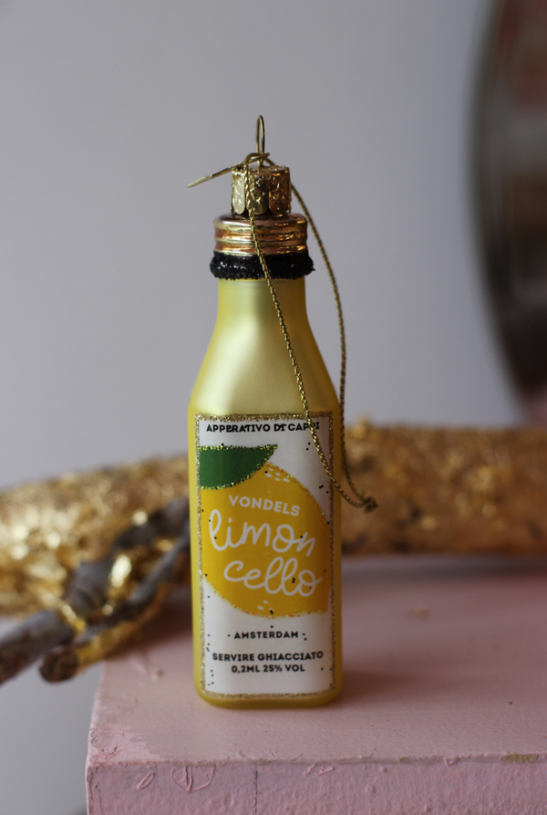 Limoncello Bottle Christmas Decoration