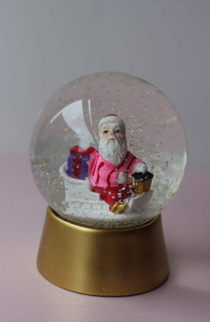 Snowglobe Santa Christmas Decoration