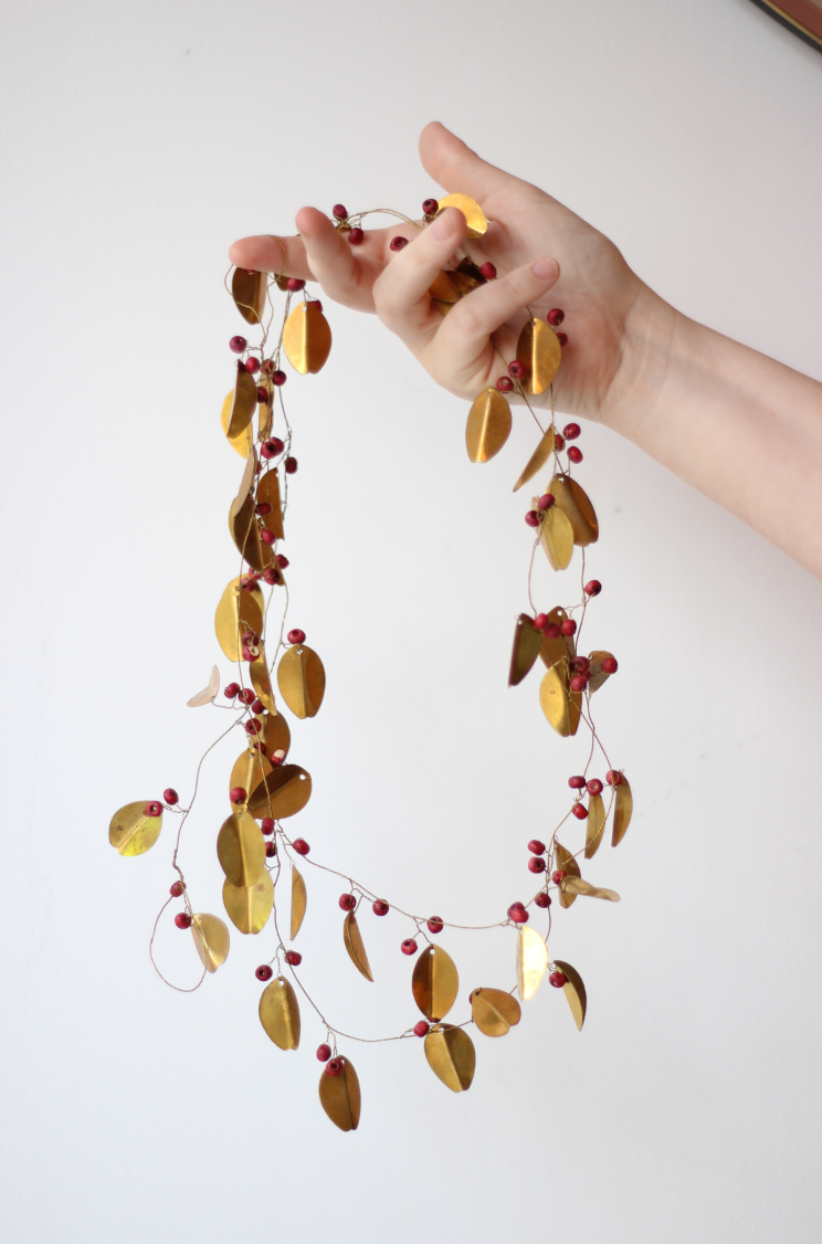 HDLeafi Brass Garland Wreath