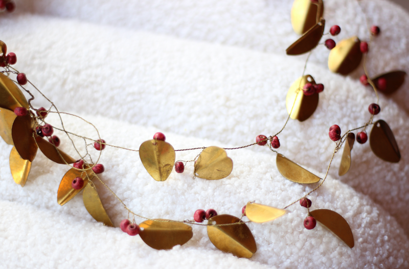 HDLeafi Brass Garland Wreath