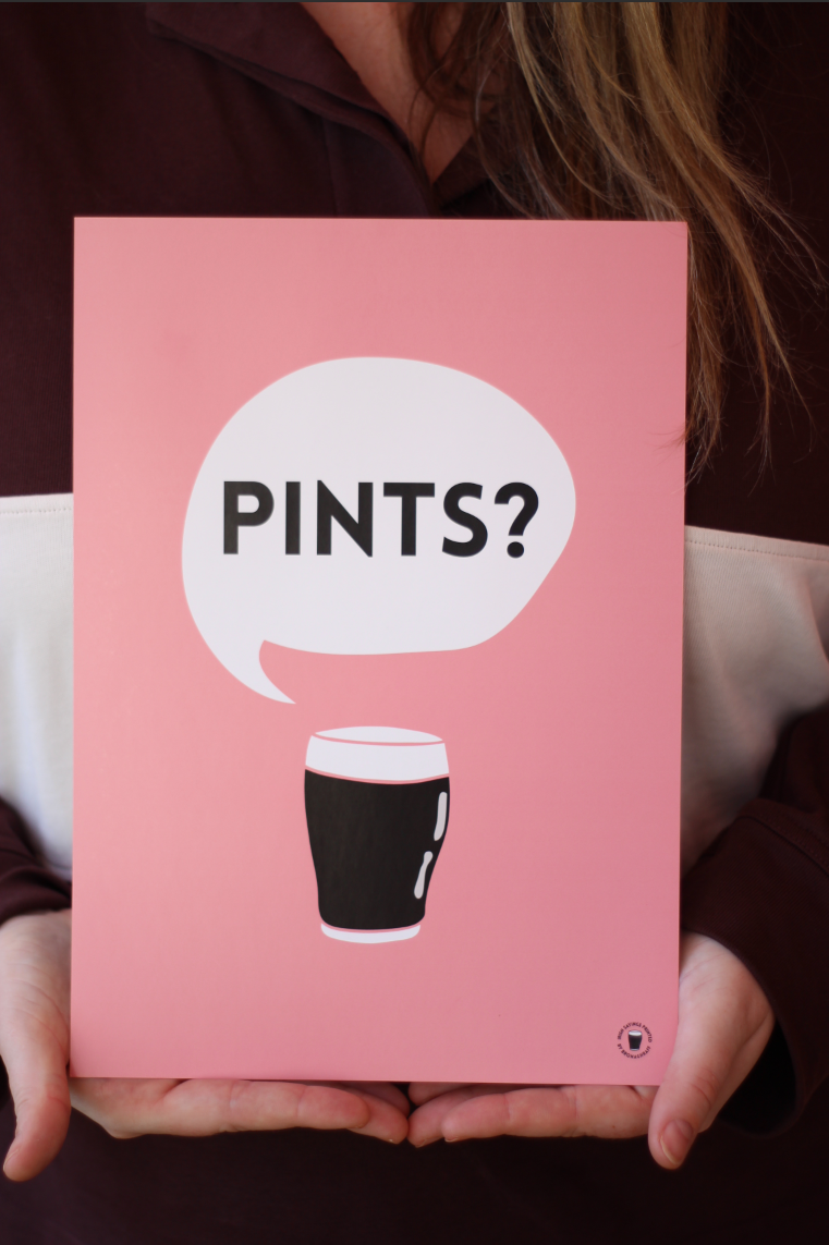 Pints Pink Art Print