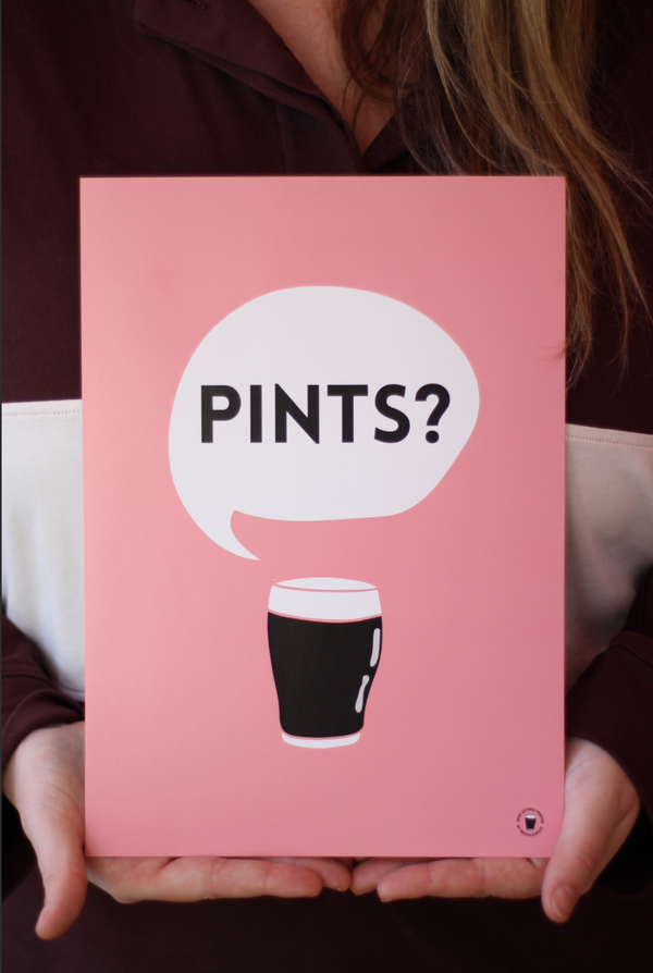 Pints Pink Art Print