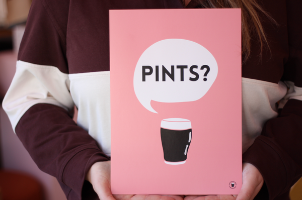 Pints Pink Art Print