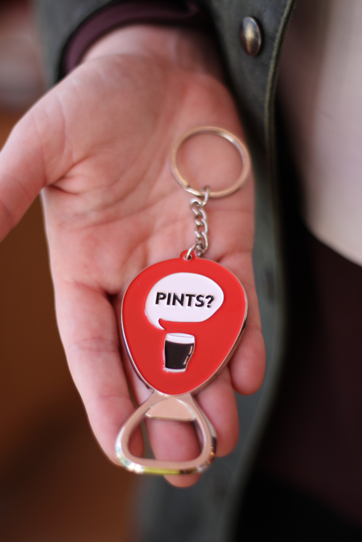 Pints Bottle Opener Keyring