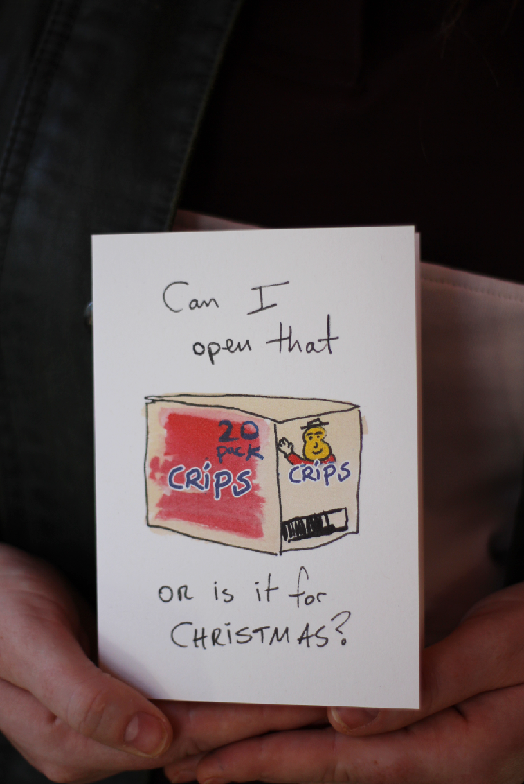 Can I Open that Tayto Crisps Christmas Card