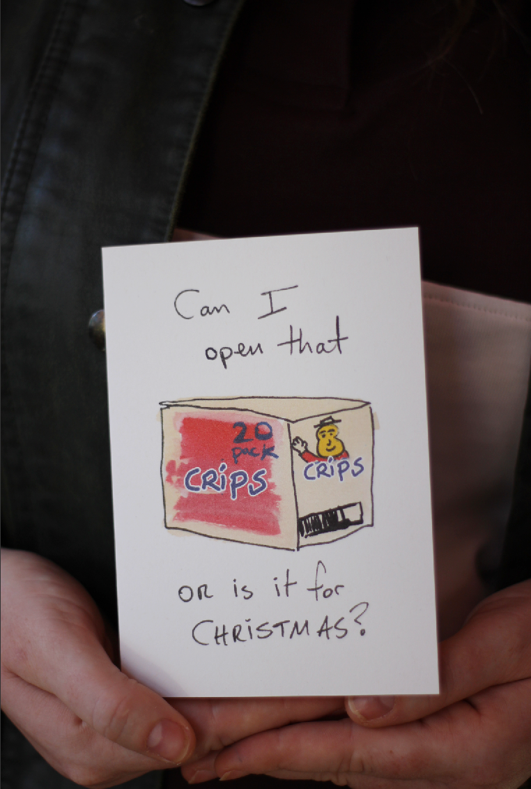 Can I Open that Tayto Crisps Christmas Card