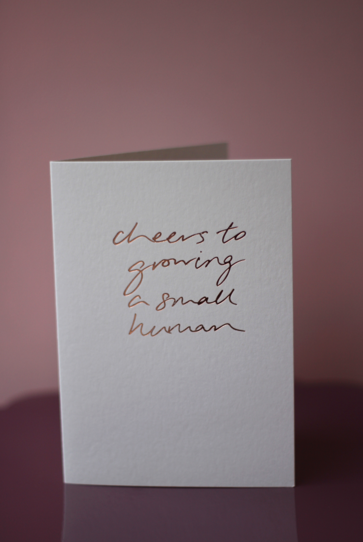 Cheers to Growing a Small Human Card