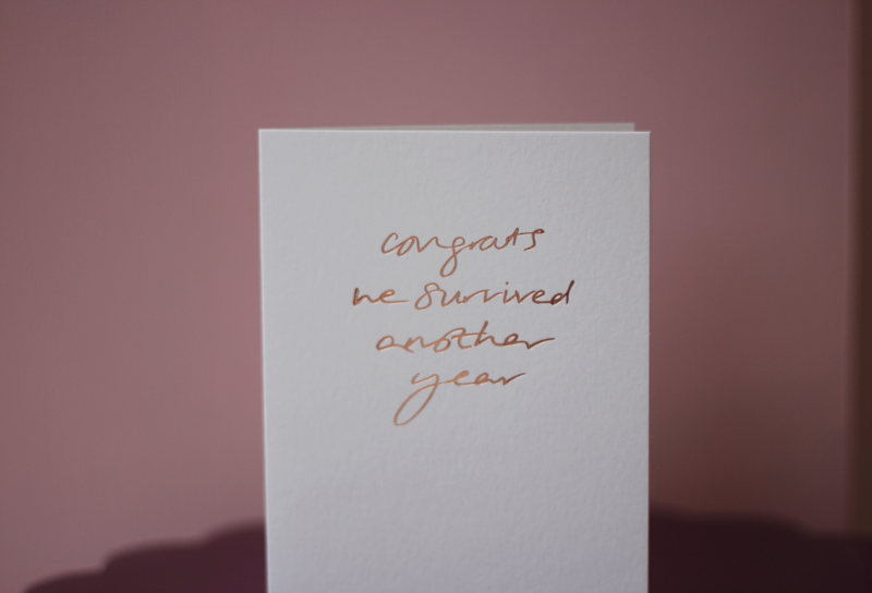 Congrats we survived another year Card