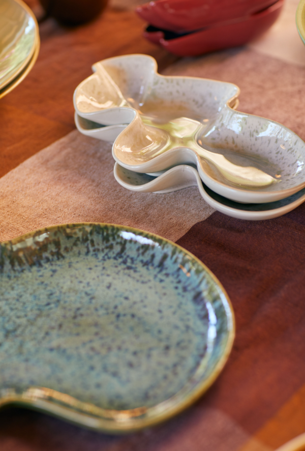 HKliving Ceramic Shell Serving Bowl