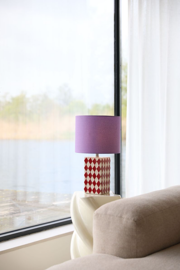 Grid Striped Table Lamp