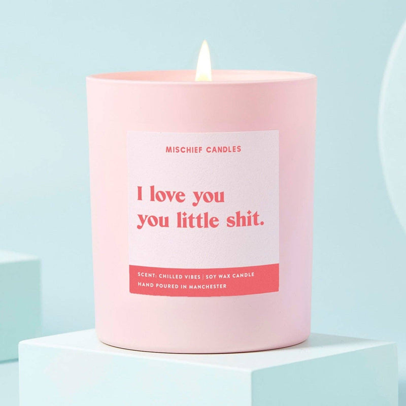 I Love You Little Shit Funny Candle