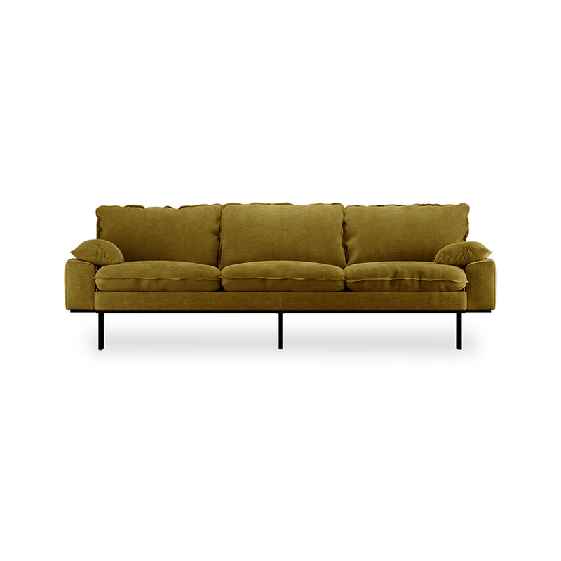 HKliving Velvet Olive Retro Sofa