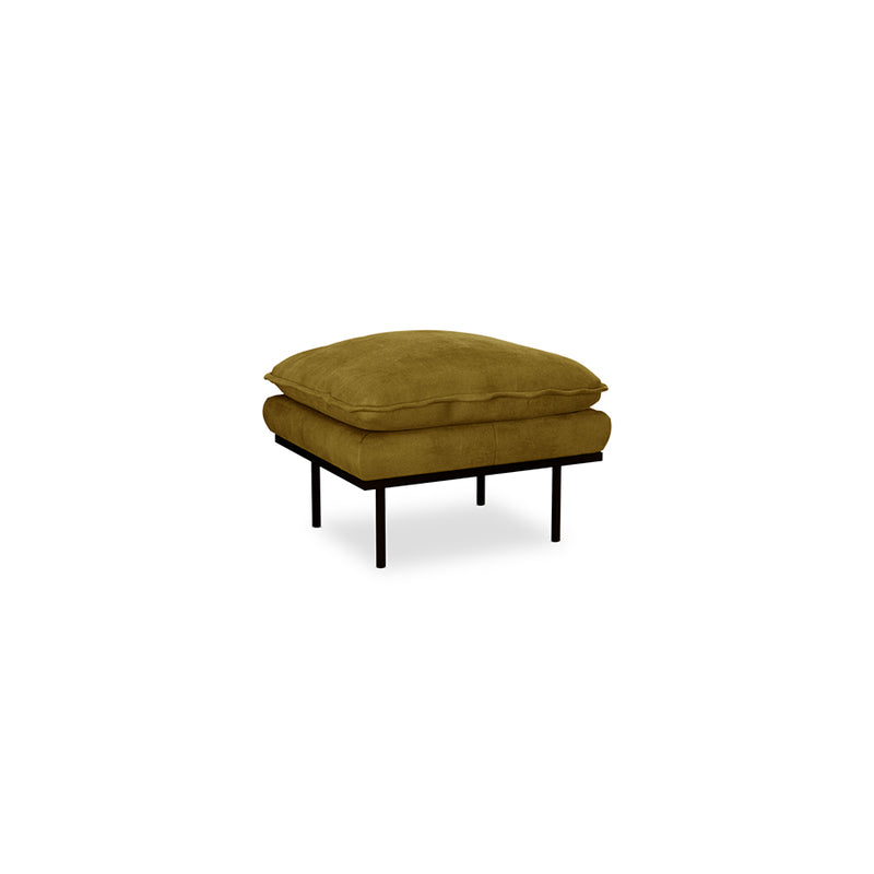 HKliving Olive Velvet Retro Hocker/ Footrest