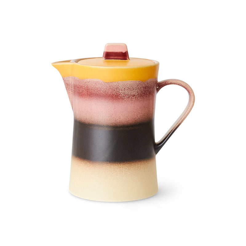 HKliving 70's Ceramic Sunset Tea Pot