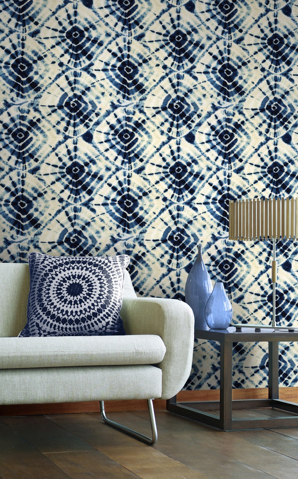 Shibori Swirls Wallpaper